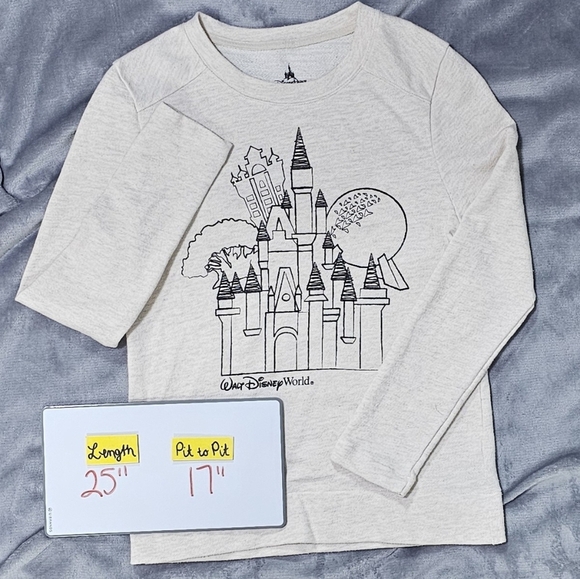 DISNEY PARKS | WALT DISNEY WORLD MAGIC KINGDOM CREW NECK COTTON BLEND PU… - Picture 15 of 16
